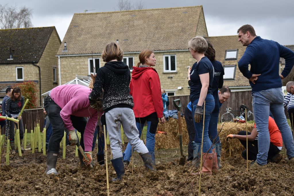 Witney Tiny Forest Planting Day March 2020