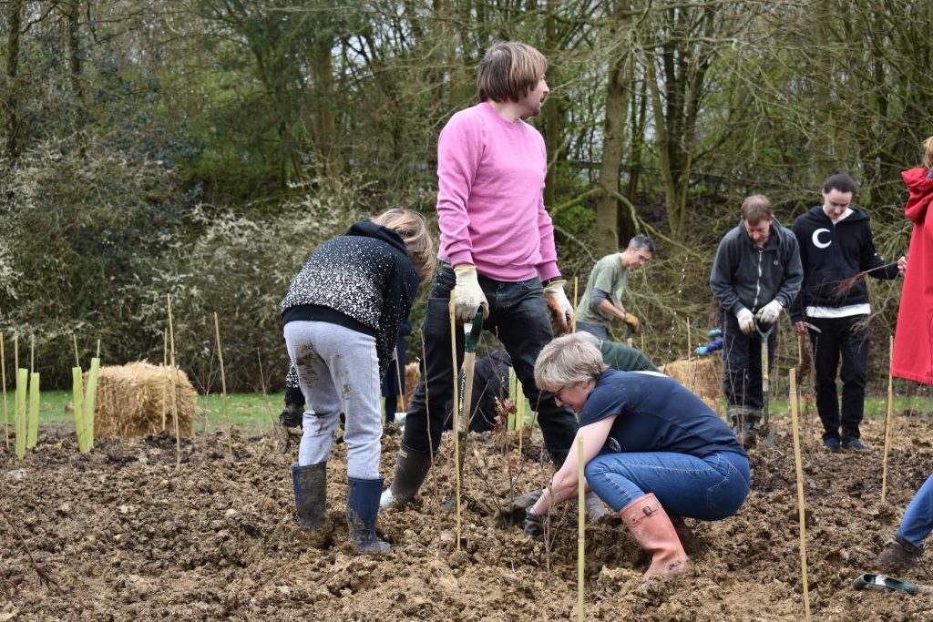 Witney Tiny Forest Planting Day March 2020