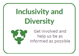 Inclusivity and Diversity - Get involved and help us be as informed as possible