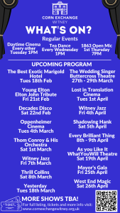 Upcoming Events at the Witney Corn Exchange